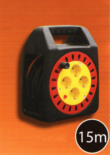 Μπαλαντέζα σε Στροφείο με 4 Πρίζες, Καλώδιο 3Χ1 15Μ