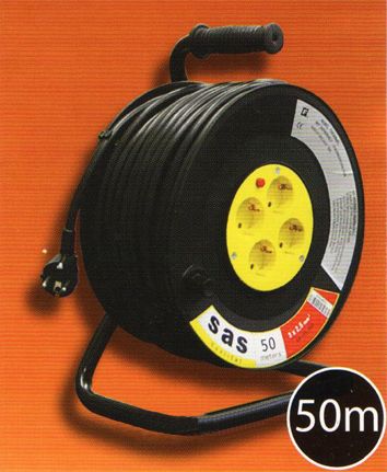 Μπαλαντέζα σε Στροφείο με 4 Πρίζες, Καλώδιο 3Χ1.5 50M