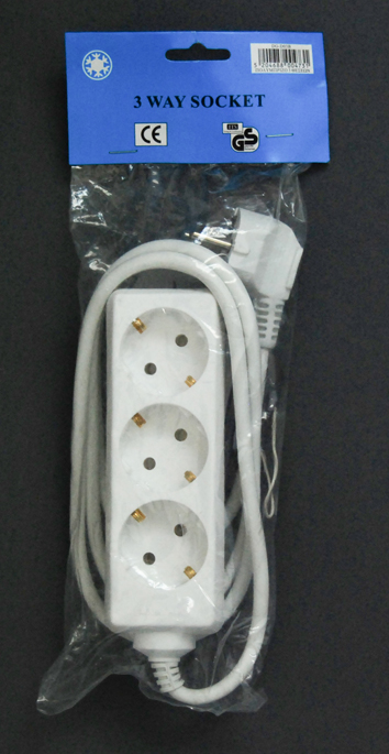 ΠΟΛΥΠΡΙΖΟ ΜΕ 3ΘΕΣΕΙΣ ΣΟΥΚΟ, 1.5Μ ΚΑΛΩΔΙΟ